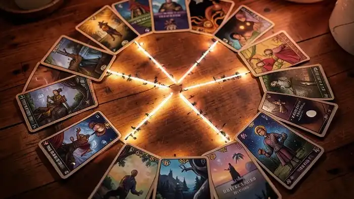 Расклад Таро «Развилка» на повышение – визуальное изображение