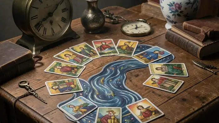 Расклад Таро «река жизни» на антиквариат – изображение