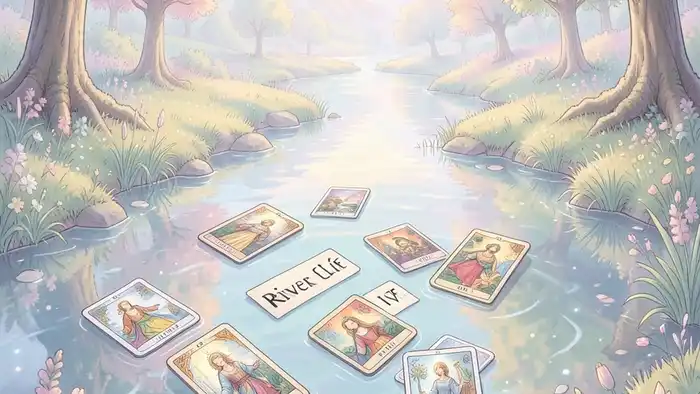 Расклад Таро «река жизни» на ЭКО – визуальная иллюстрация реки с картами Таро