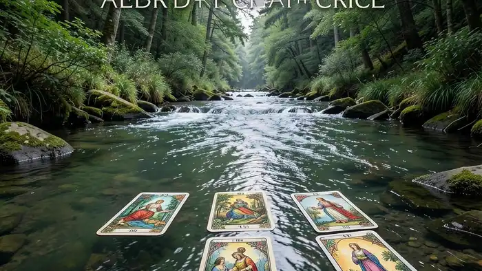 Расклад Таро «река жизни» на карьерный кризис – изображение реки с картами