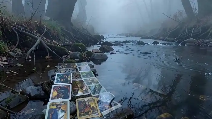 Расклад Таро "река жизни" на наследственные проблемы — схема из 9 карт, выложенных в виде течения реки от корней к устью.