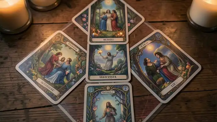 Расклад Таро «ромб» готов ли он к браку – изображение расклада в виде ромба