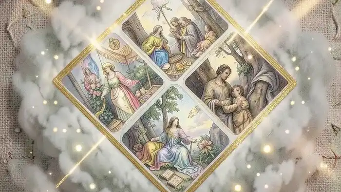 Расклад Таро "ромб" на благосостояние — схема шести позиций с картами