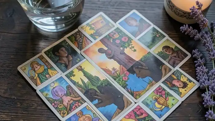 Расклад Таро "ромб" на щитовидку — схема позиций и архетипические карты