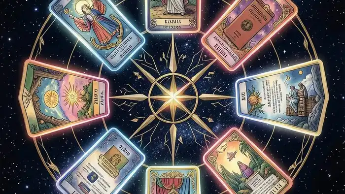 Расклад Таро «роза ветров» на гражданство – визуальная схема