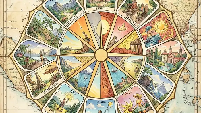 Расклад Таро «роза ветров» на заграничный отпуск – карта ветров и путешествия