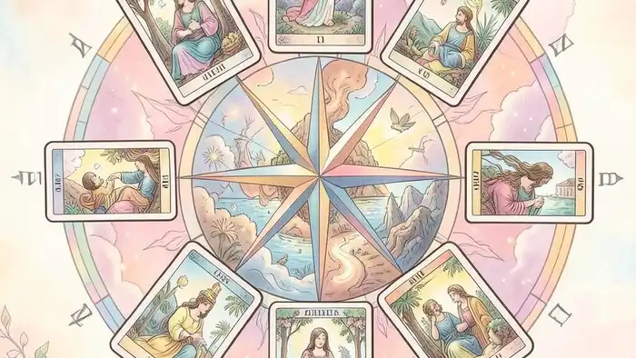 расклад Таро роза ветров изображение