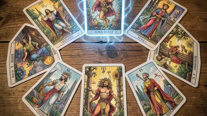Расклад Таро рука судьбы на карму изображение