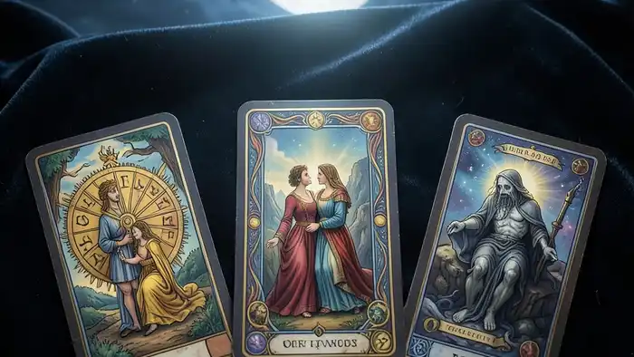 Расклад Таро «рука судьбы» на полнолуние – изображение расклада под полной луной