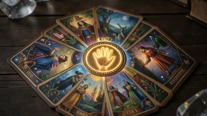 Расклад Таро рука судьбы на сглаз – символическая рука и кристаллы