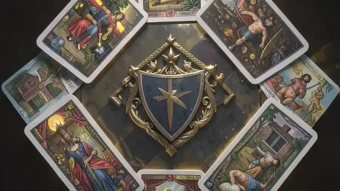 Расклад Таро "щит" на измену — схема из семи позиций с интерпретацией карт