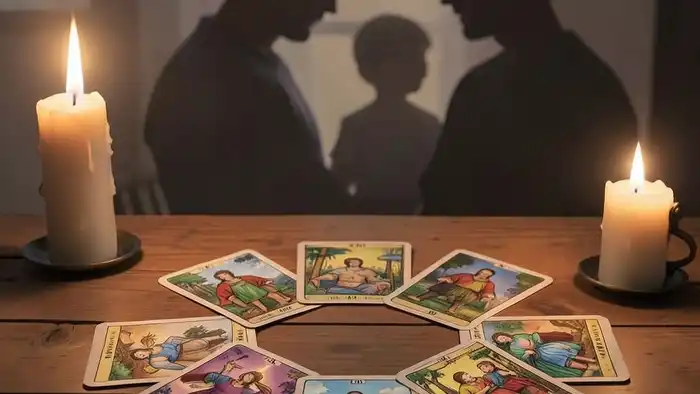 Расклад Таро «щит» на отношения с сыном, карта в виде щита, символизирующая защиту и связь