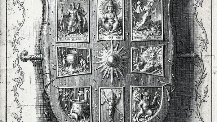 Расклад Таро "щит" на реабилитацию — схема из семи позиций с картами Таро, обозначающими защиту, уязвимость и трансформацию