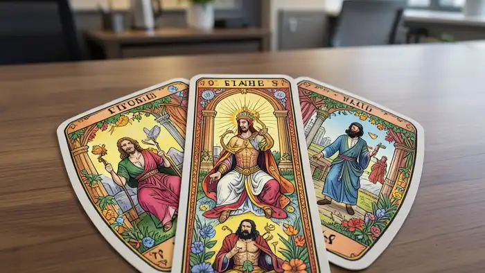 Расклад Таро «щит» на профессиональную репутацию – визуальная схема