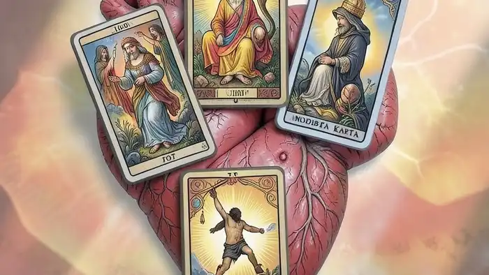 Расклад Таро "сердце" для вопроса о детях: схема из 7 карт с пояснениями