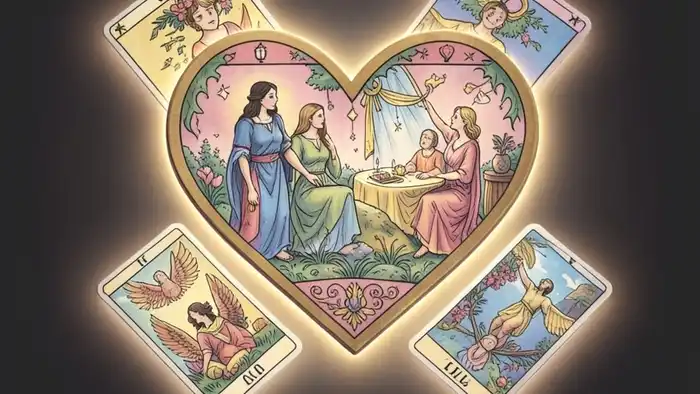 Расклад Таро «сердце» на давление — визуальная иллюстрация