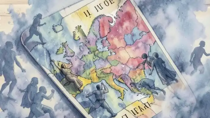 Расклад Таро "сердце" на Европу — схема карт, отражающая коллективную энергию континента