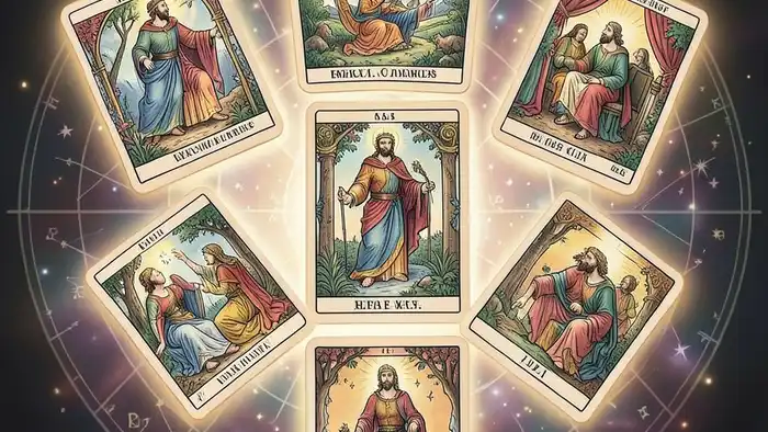 Таро расклад «сердце» на препятствия – визуальная схема с семью картами