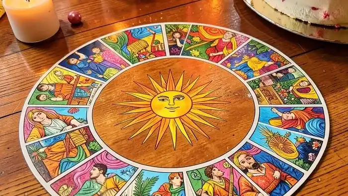 Расклад Таро «спираль» на день рождения – спиральный набор карт с центральной Солнце