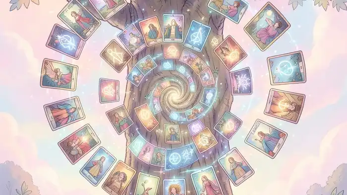 Расклад Таро спираль на наследственные проблемы – визуальная метафора семейного древа