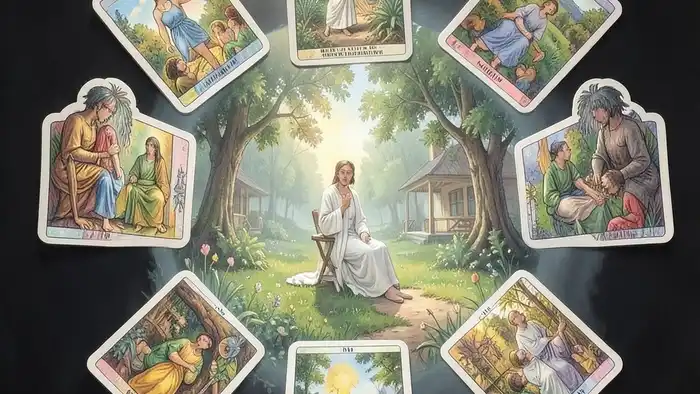 Расклад Таро "спираль" на санаторий — схема из девяти позиций, отражающих путь восстановления