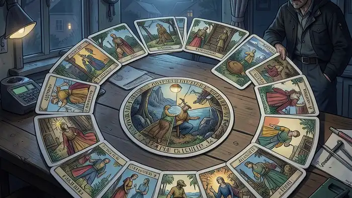 Расклад Таро спираль на вахту – изображение спирального расклада в ночной вахтовой кабине