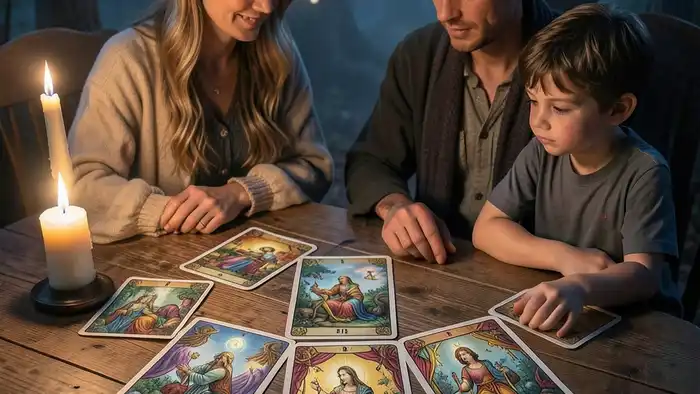 Расклад Таро «стрела» на отношения с пасынком – визуальная схема