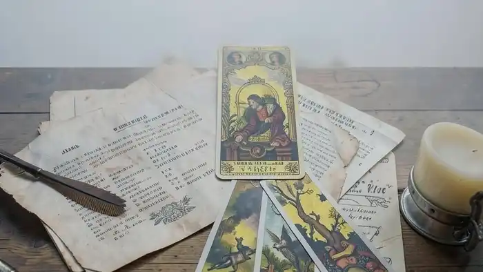 Расклад Таро "стрела" на страховку: схема из семи карт, показывающая энергетический поток риска и защиты