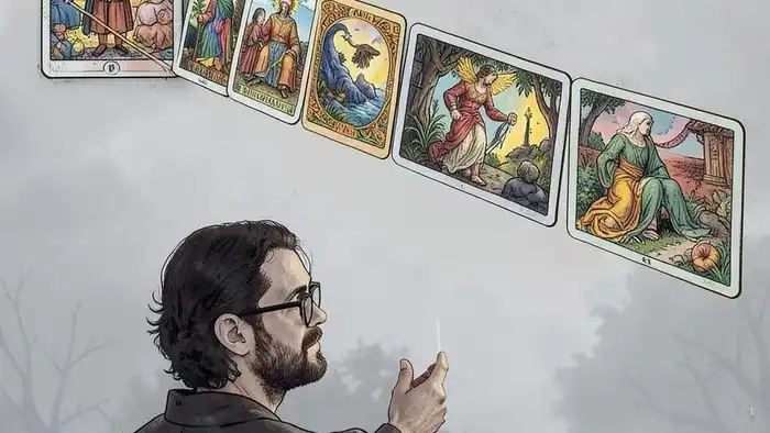 Расклад Таро "стрела" на удачу — схема из семи карт по траектории стрелы