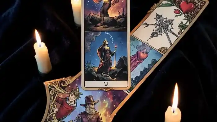 Расклад Таро «стрела» на венец безбрачия – визуальная схема