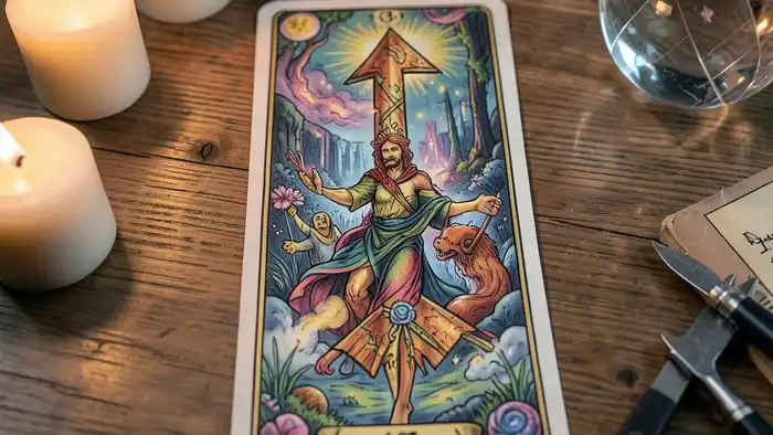 Расклад Таро «стрела» на выгорание – визуальная схема