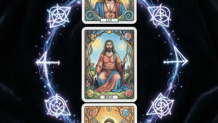 Расклад Таро «стрела» на выигрыш – визуальное представление