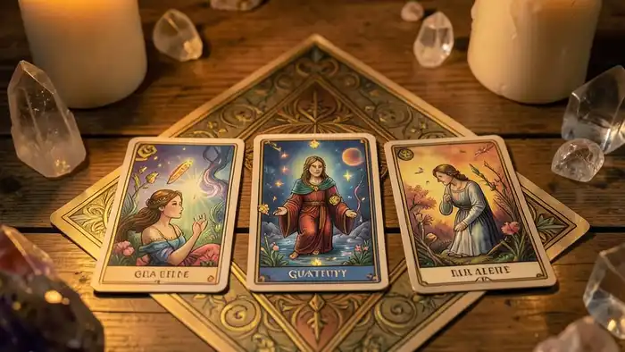 Треугольный расклад Таро на благодарность, символика и атмосфера