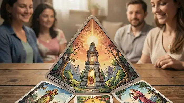 Расклад Таро треугольник на конфликт в семье – изображение