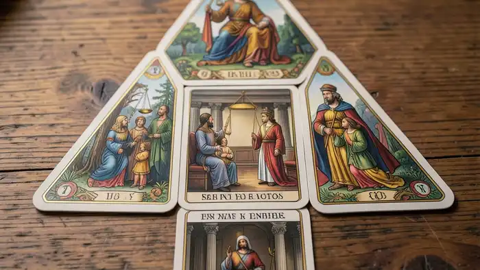 Расклад Таро треугольник на опеку через суд изображение