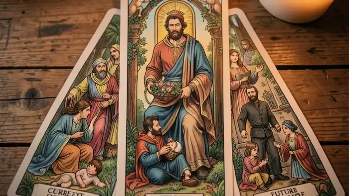 Расклад Таро «треугольник» на отчима – три карты в виде треугольника