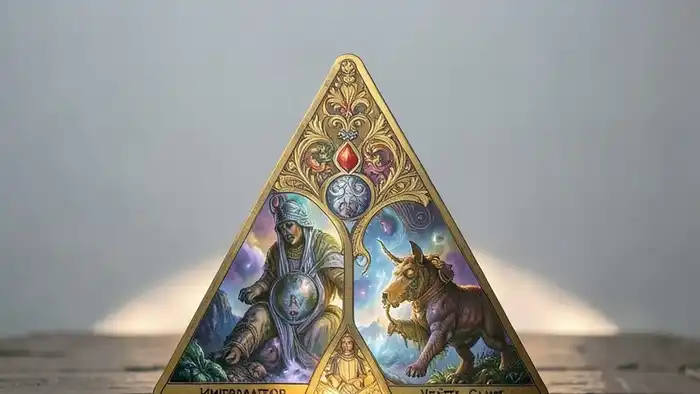 Расклад Таро "треугольник" на пол ребенка: Императрица, Император, Мировой Дьявол