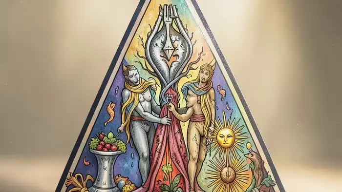 Расклад Таро "треугольник" на щедрость с тремя картами: Жертва, Даритель, Источник