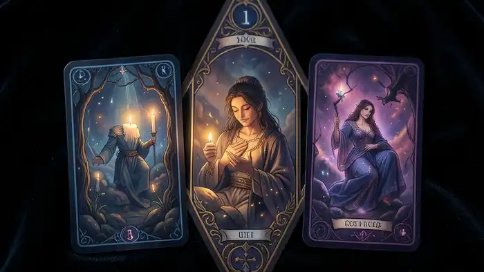 Расклад Таро «треугольник» на тайный роман, карта в виде треугольника