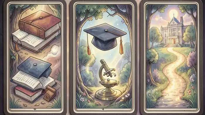 Расклад Таро «цепочка» на аспирантуру – визуальная схема