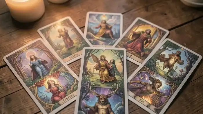 Расклад Таро «цепочка» на кармический урок – символический образ