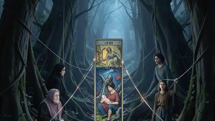 расклад таро "цепочка" на наследственные проблемы: схема передачи семейных паттернов