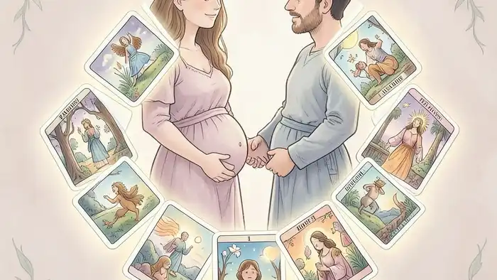 Расклад Таро «цепочка» на первенца – визуальная иллюстрация