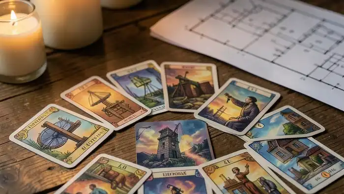 Расклад Таро «цепочка» на ремонт – символы строительства и карты Таро