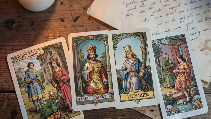 Расклад Таро "цепочка" на сделку — схема из семи карт, показывающая путь от намерения к результату