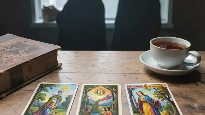 Расклад Таро "цыганский" на наставника — схема из семи карт, показывающая, кто уже рядом, но не распознан как проводник.