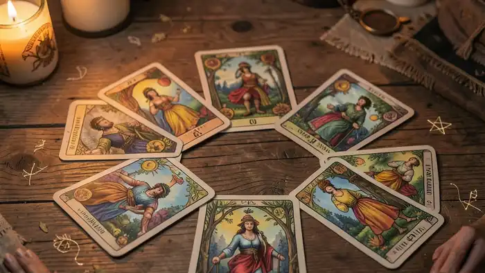 Расклад Таро цыганский на новых друзей – изображение расклада
