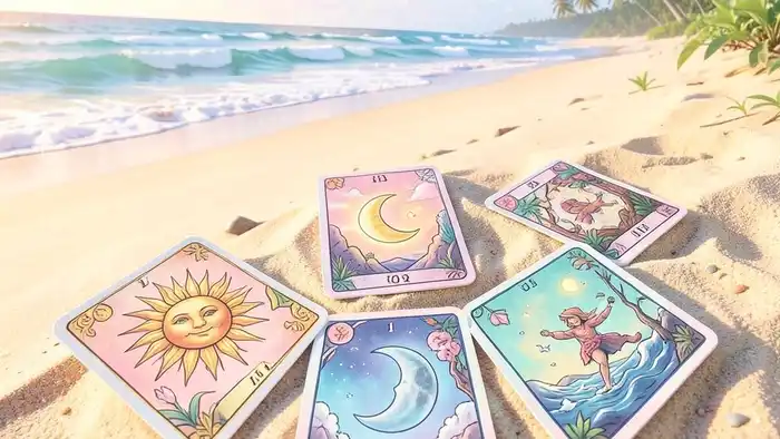 Расклад Таро «цыганский» на отдых на море – карта с солнцем и морем