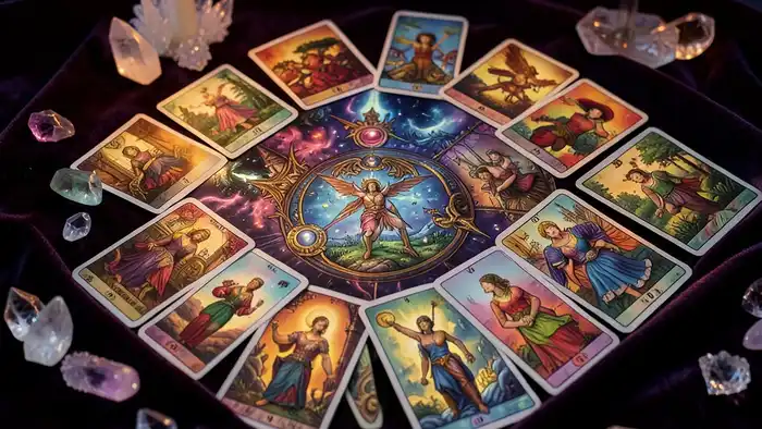 расклад таро веер на долги схема позиций