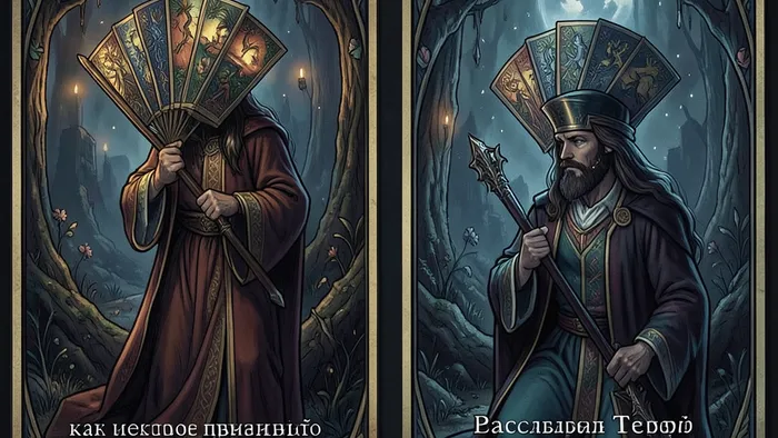 Расклад Таро «Веер» на два варианта — карты, разложенные веером для принятия решений